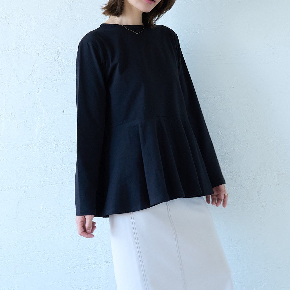 “もりのがっこう　ペプラムシルエット　ロングTシャツレディース"