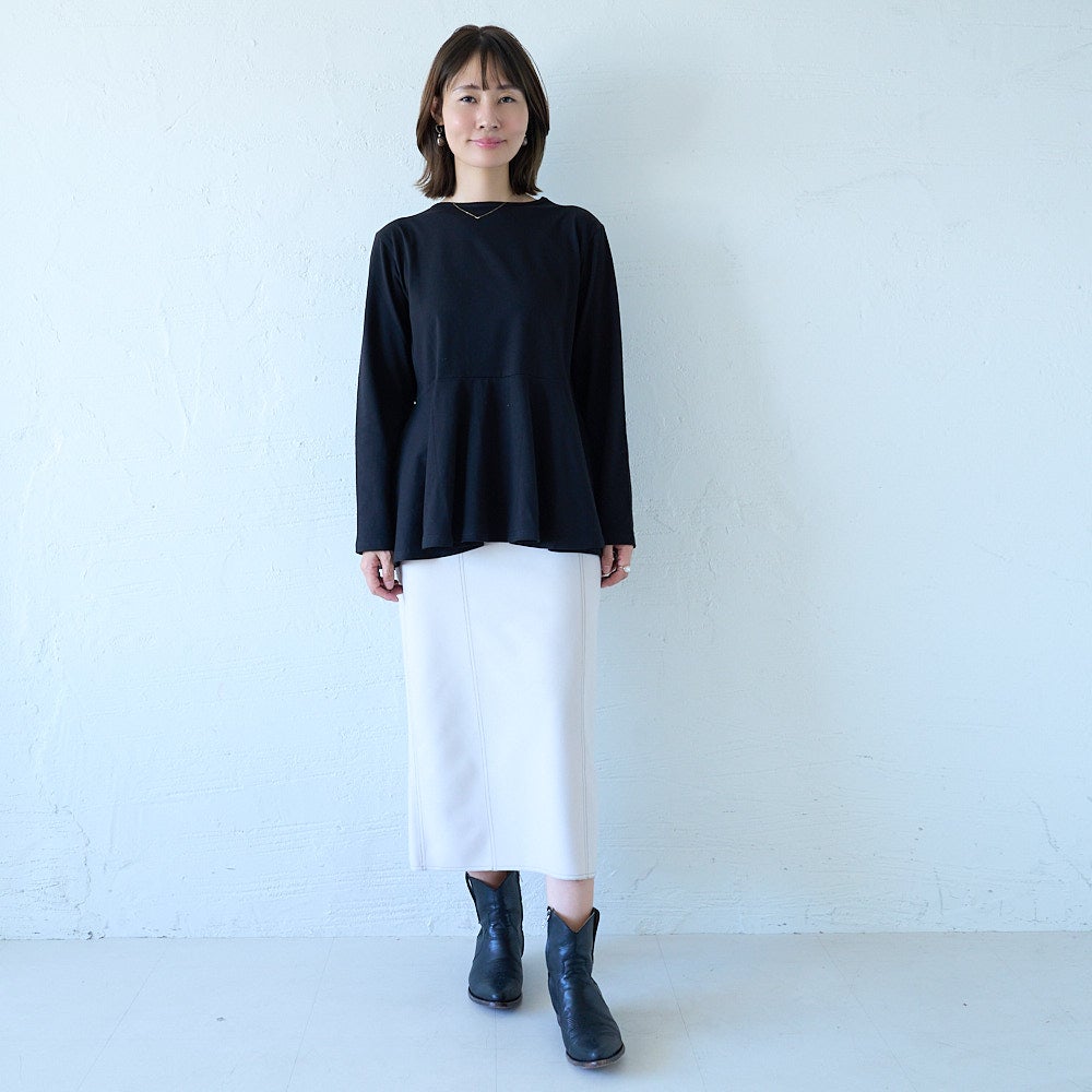 もりのがっこうペプラムシルエット ロングTシャツレディース