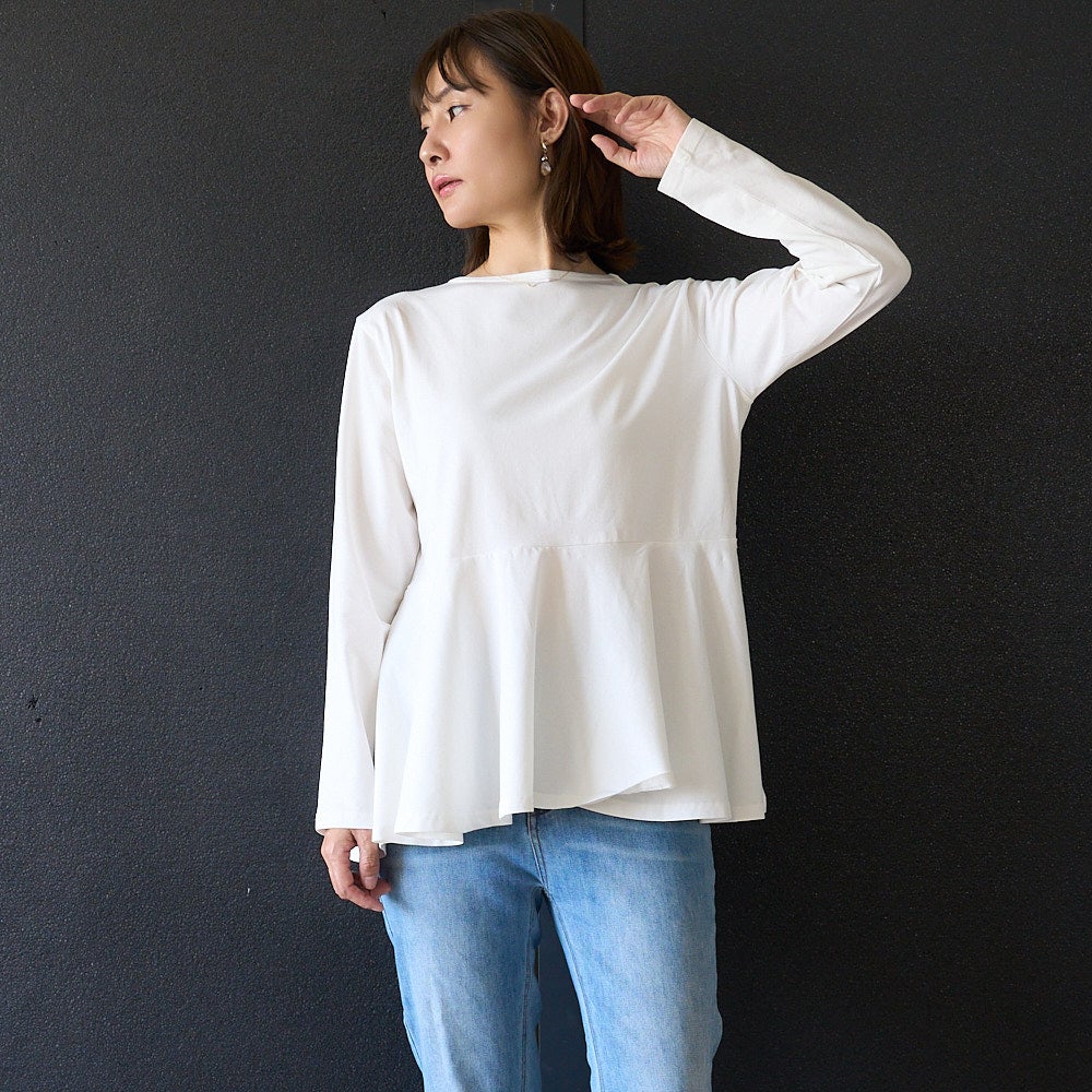 もりのがっこうペプラムシルエット　ロングTシャツレディース