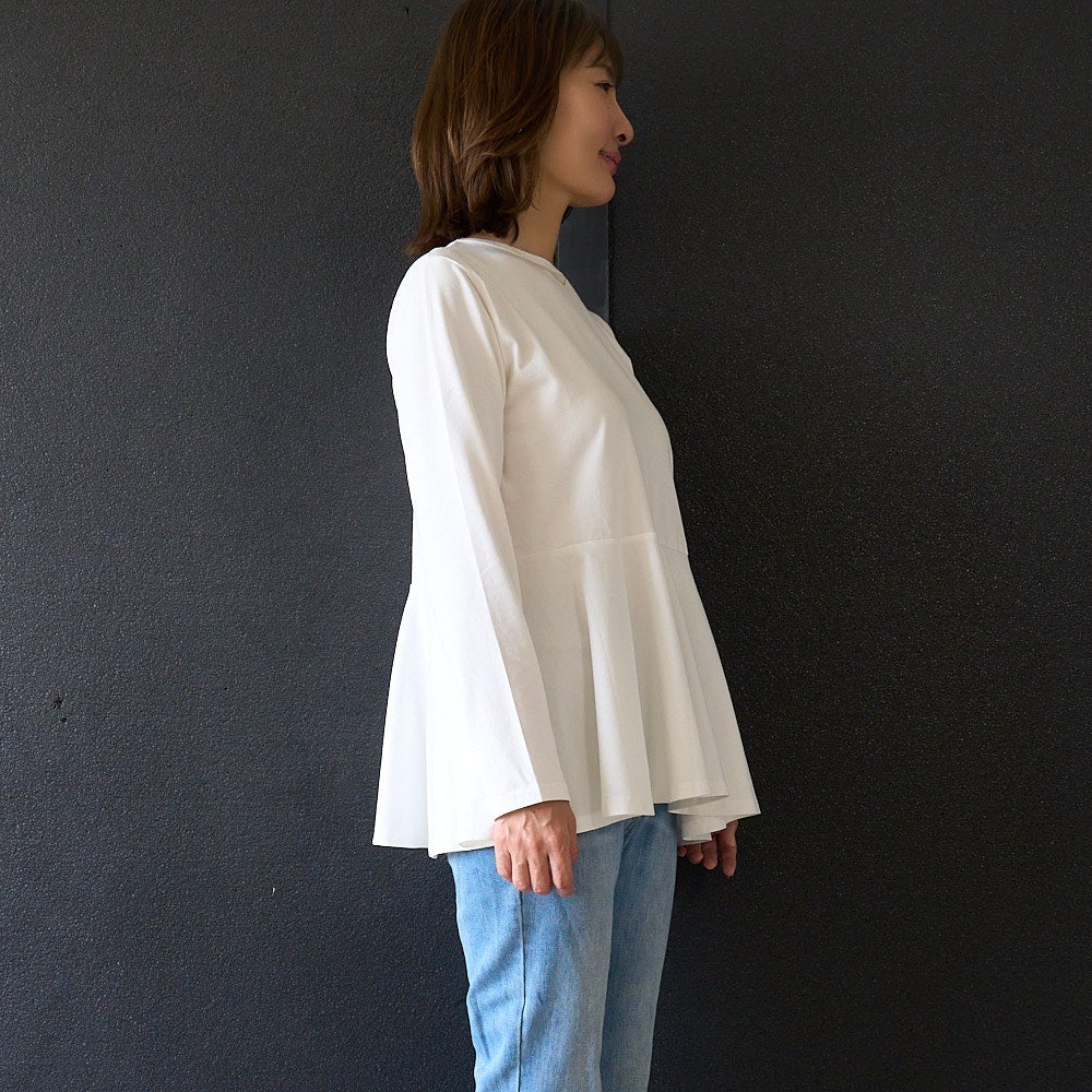 もりのがっこうペプラムシルエット　ロングTシャツレディース