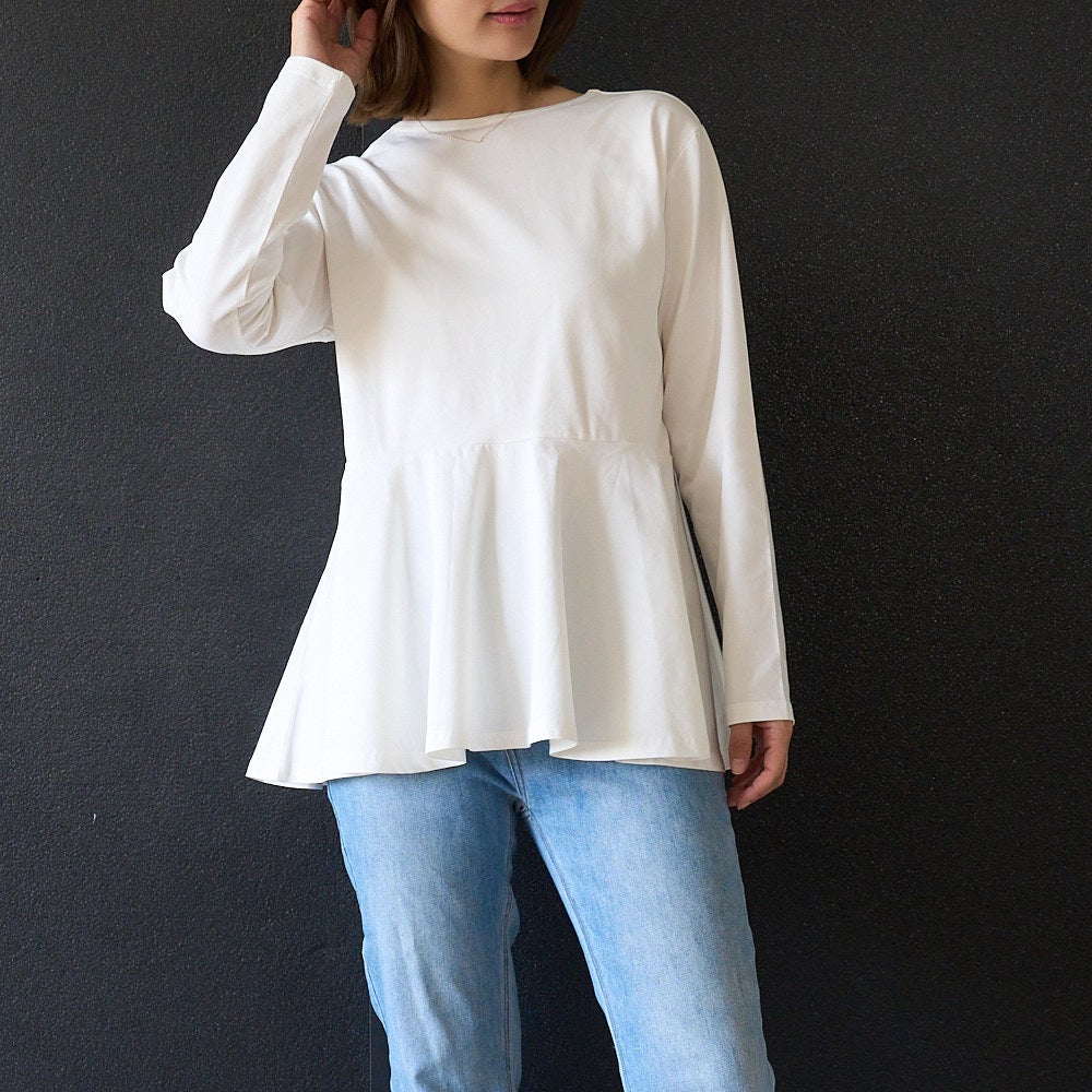もりのがっこうペプラムシルエット　ロングTシャツレディース